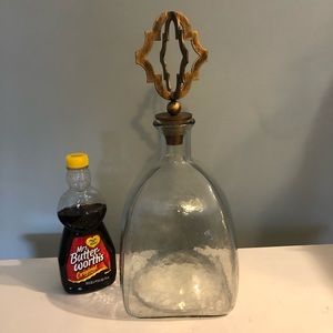 Giant Ornate Glass Bottle